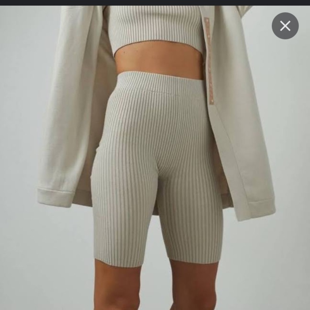 NWOT Lunya Cozy Cotton Silk Ribbed Shorts Set
